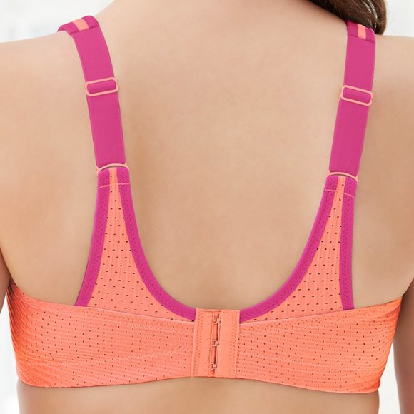 Set of 3! 40B Glamorise SPORT Bra (CUSTOM CONTROL) HIGH IMPACT ORANGE NEW - Picture 10 of 12